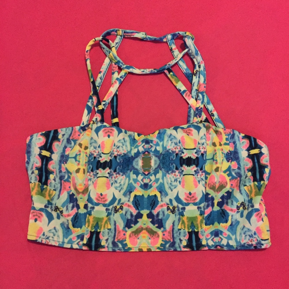 ๐ญ colorful & strappy bralette/crop top ๐ญ - Picture 3 of 7